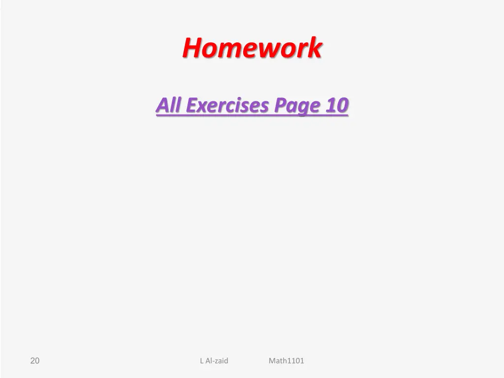 homework