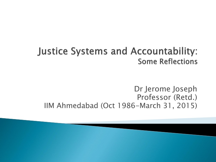 dr jerome joseph professor retd