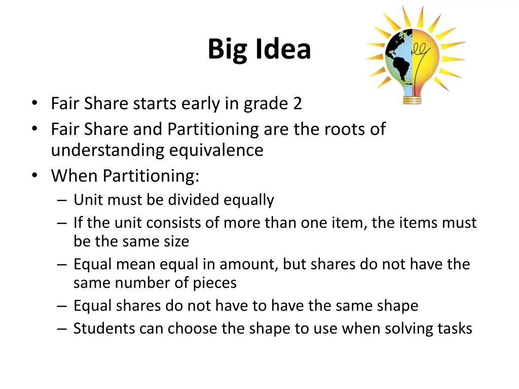 big idea