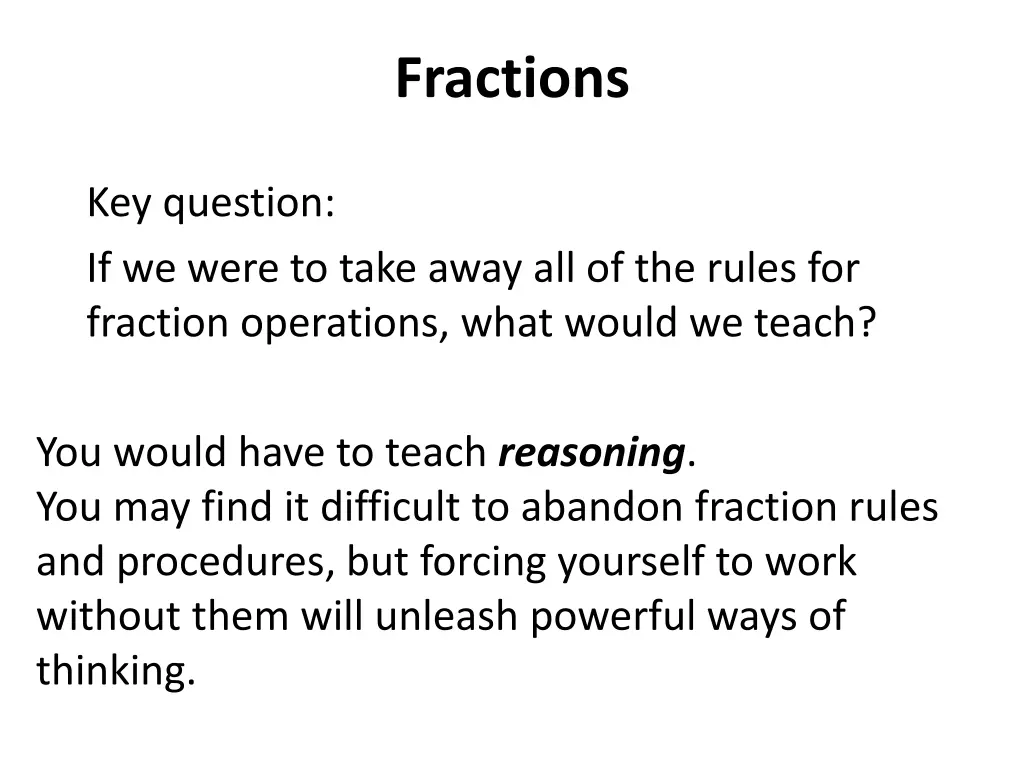 fractions