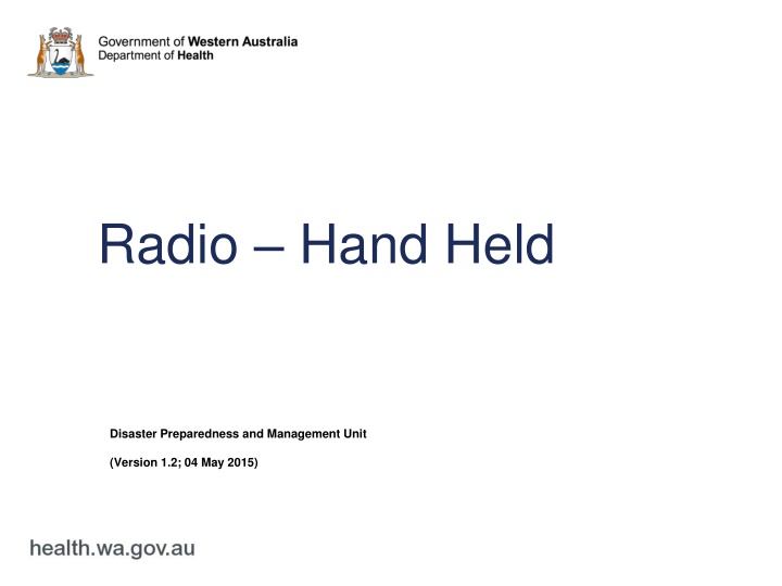 radio hand held