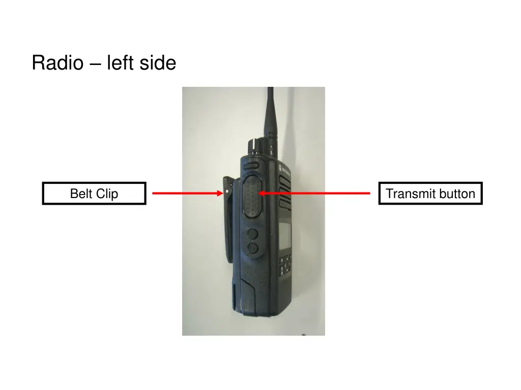 radio left side