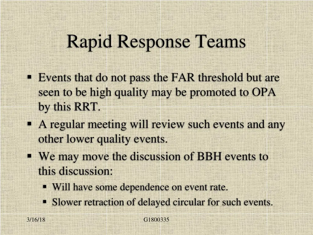 rapid response teams