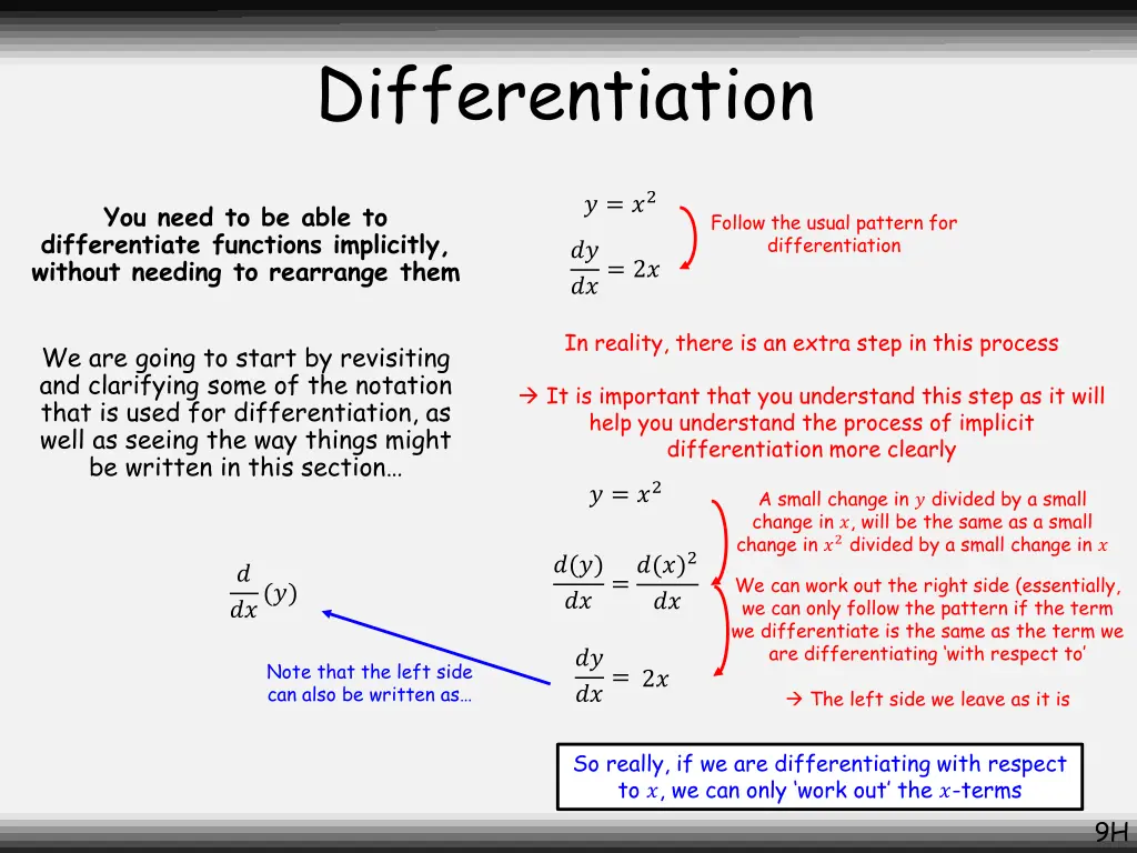 differentiation