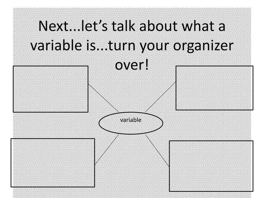 next let s talk about what a variable is turn