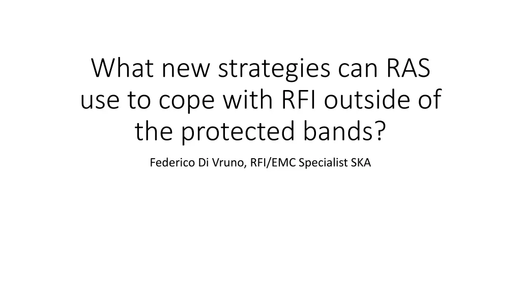 what new strategies can ras use to cope with