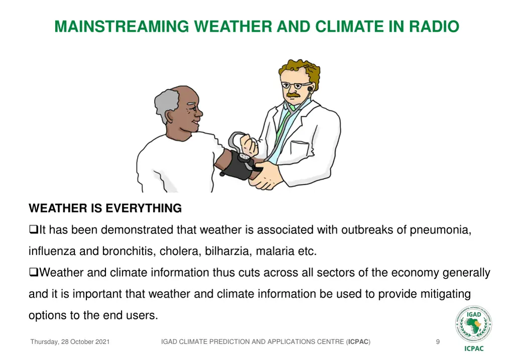 mainstreaming weather and climate in radio 8