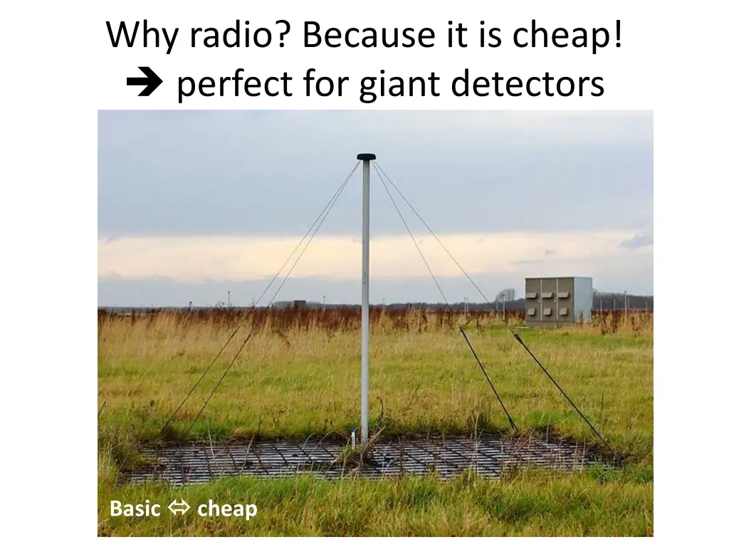 why radio because it is cheap perfect for giant