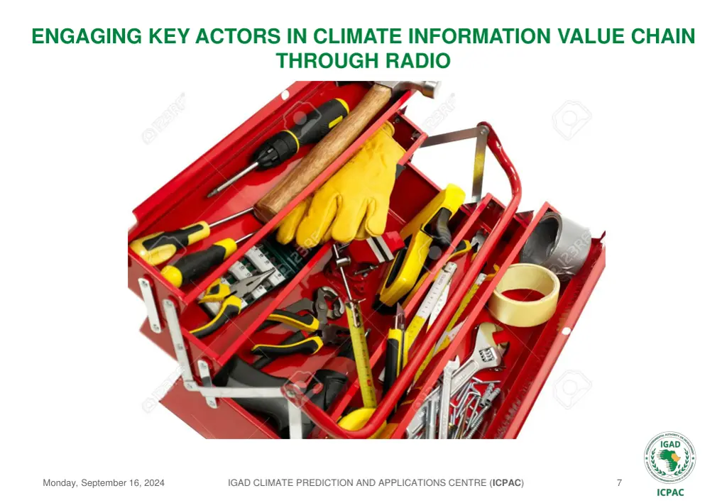 engaging key actors in climate information value 6