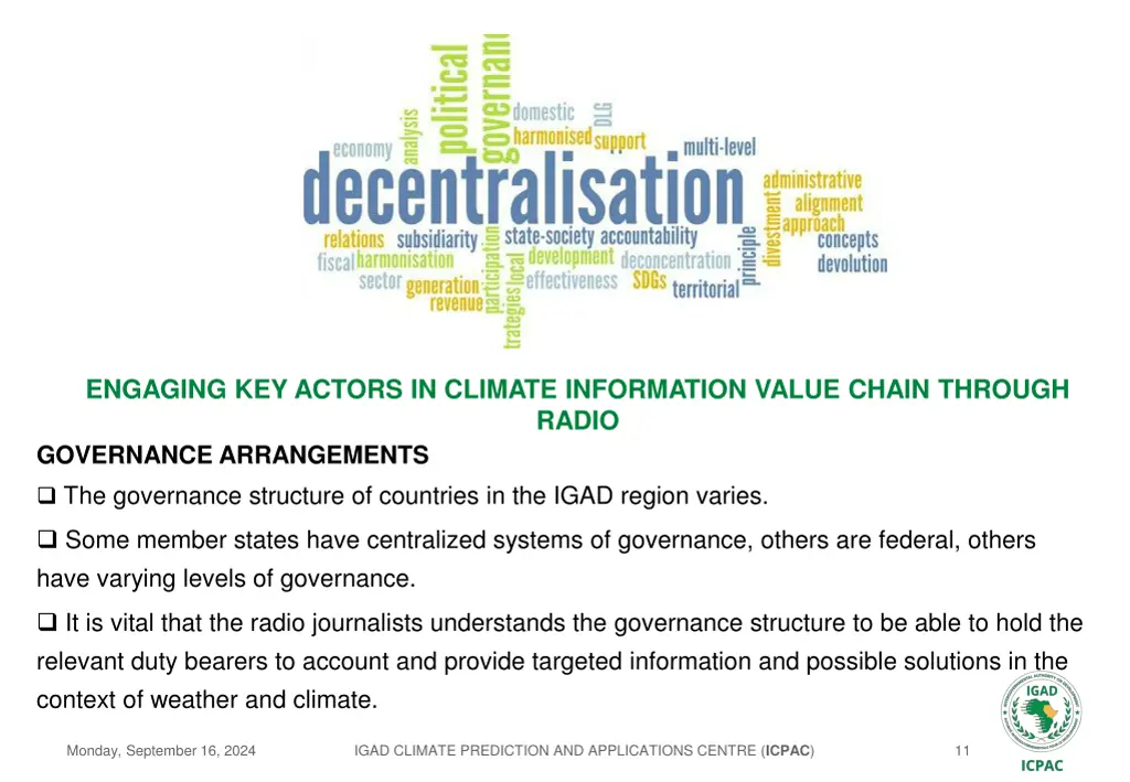 engaging key actors in climate information value 9