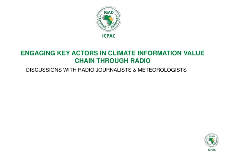 engaging key actors in climate information value