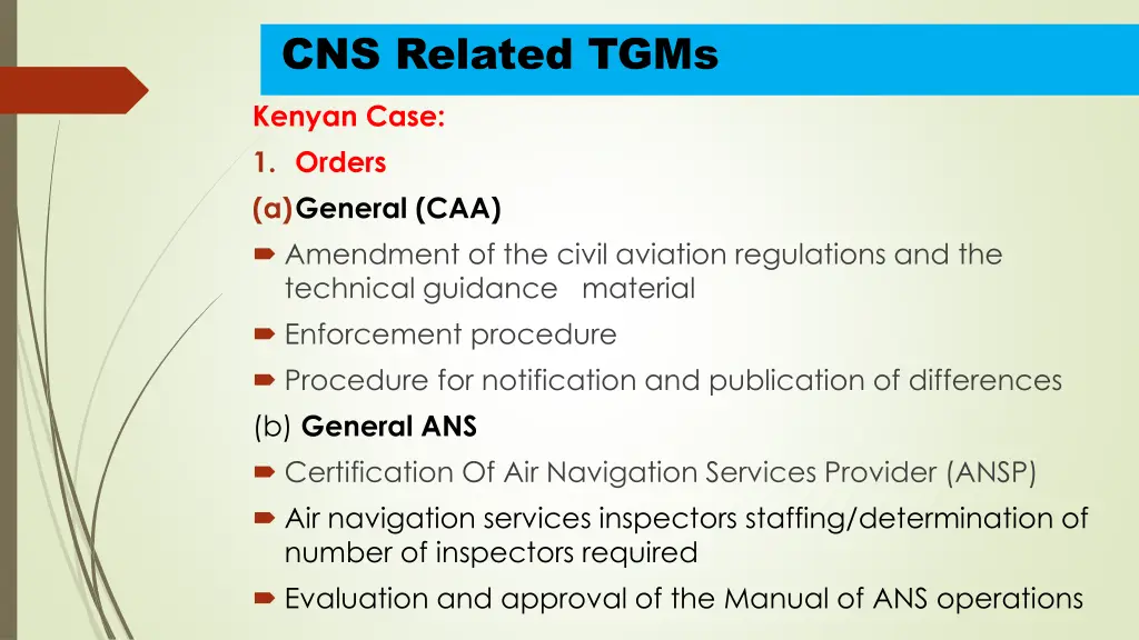 cns related tgms