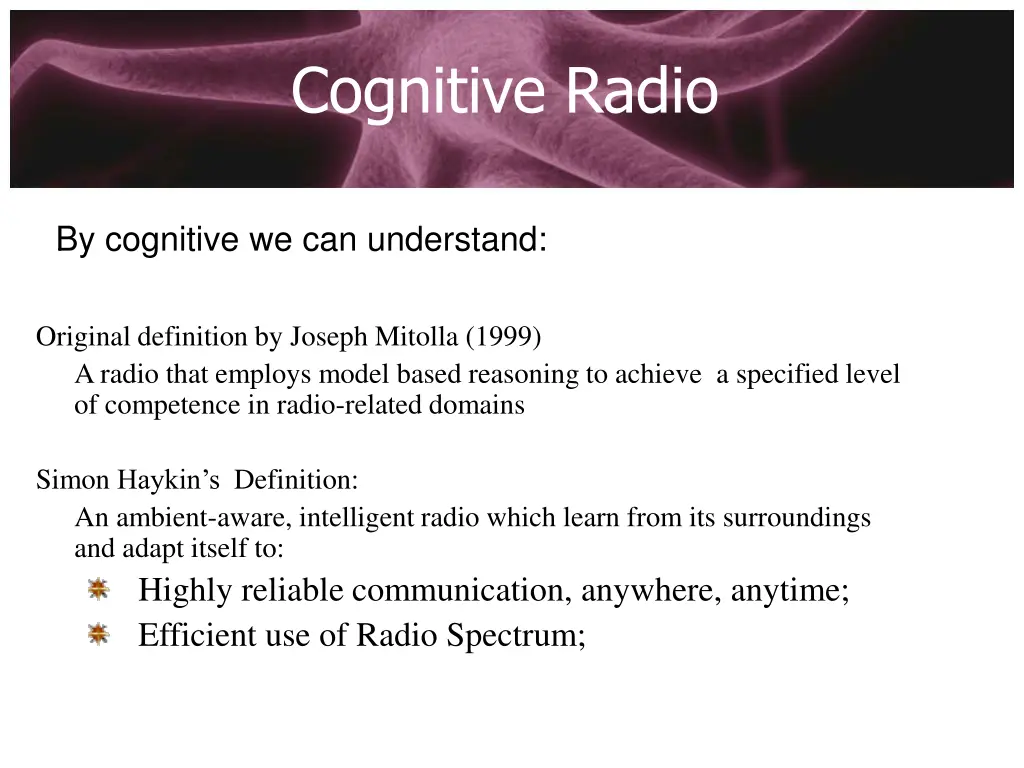 cognitive radio