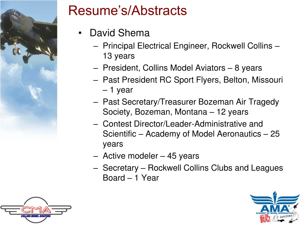 resume s abstracts