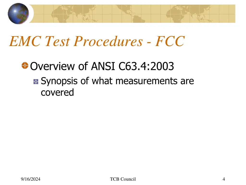 emc test procedures fcc 1