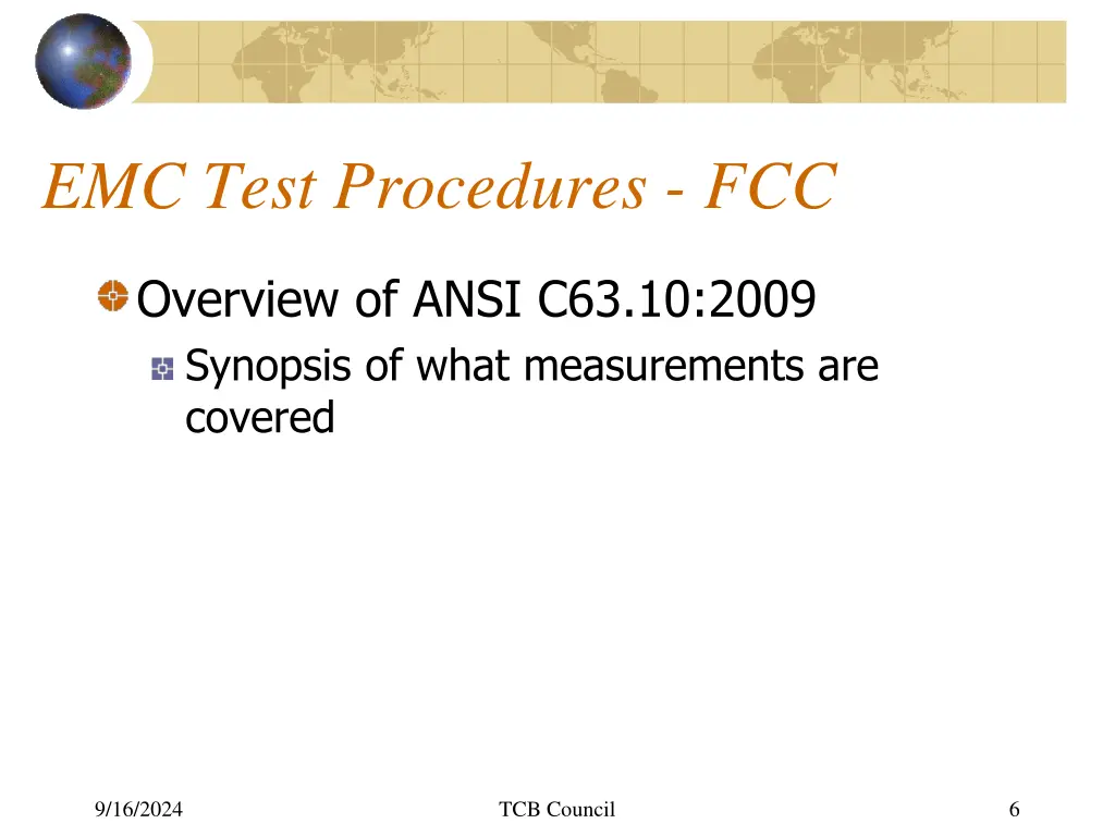 emc test procedures fcc 3