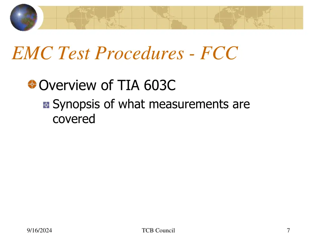 emc test procedures fcc 4