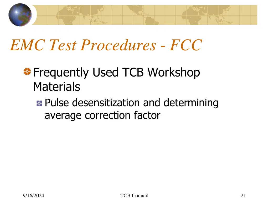 emc test procedures fcc 9