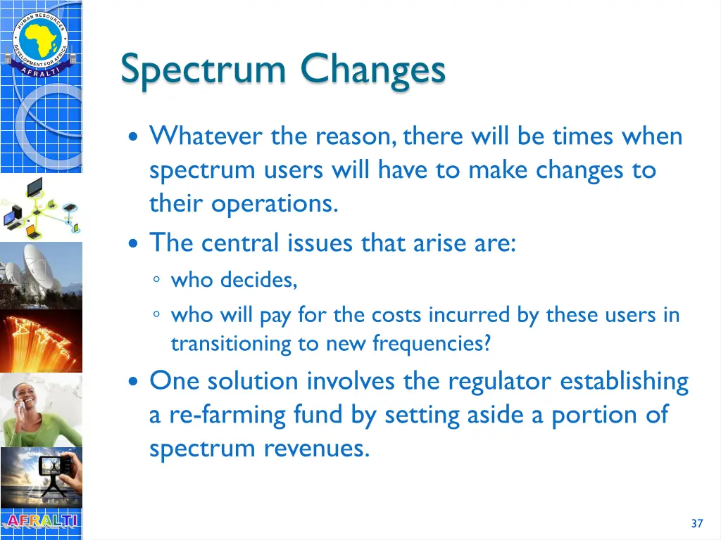 spectrum changes