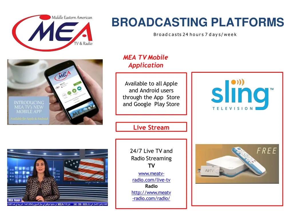 broadcasting platforms