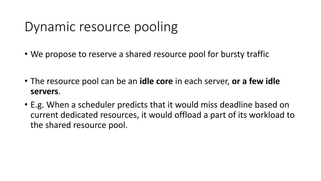 dynamic resource pooling