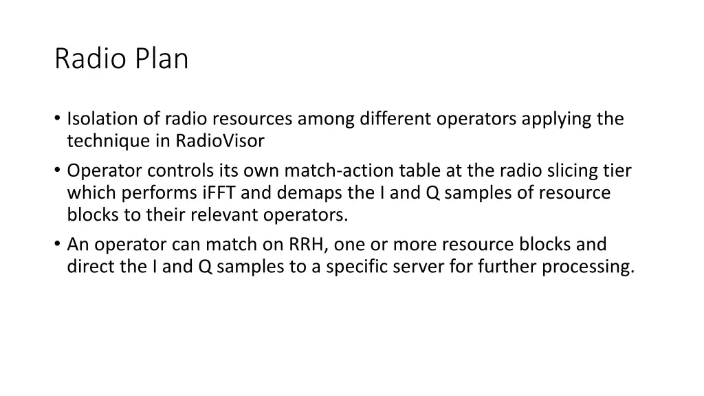 radio plan