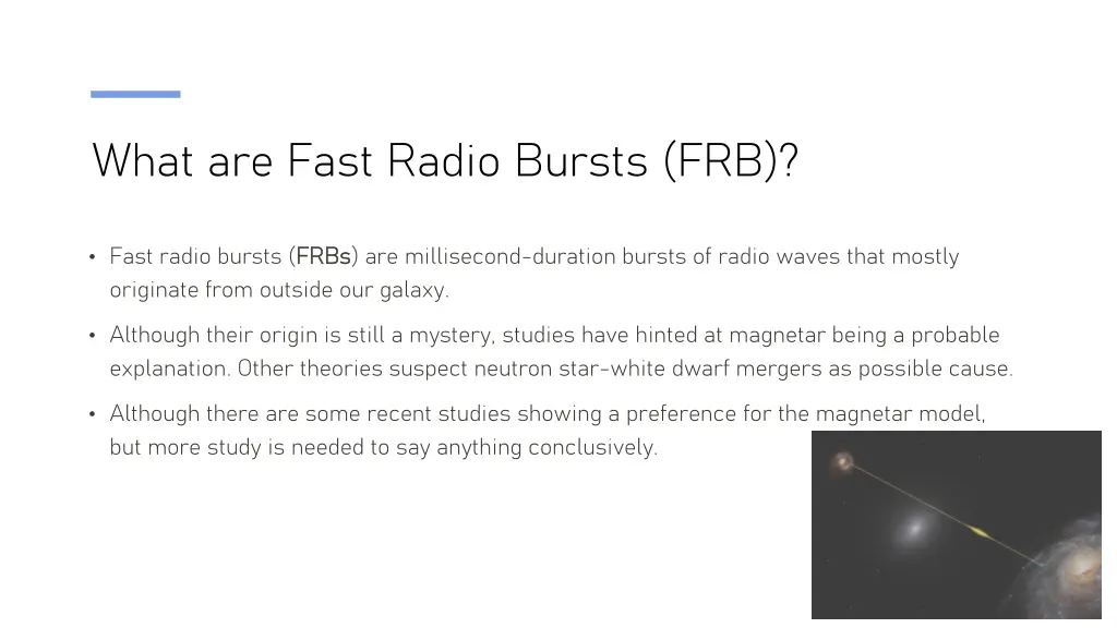 what are fast radio bursts frb