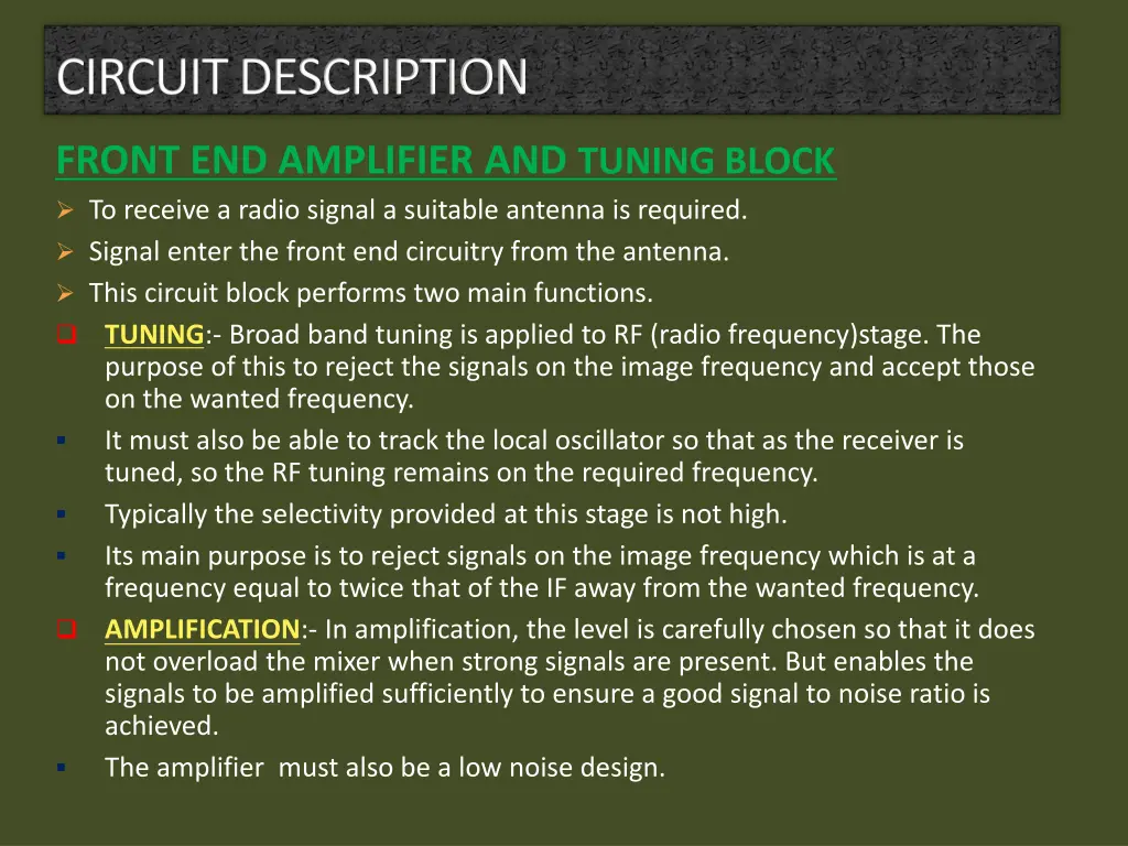 circuit description