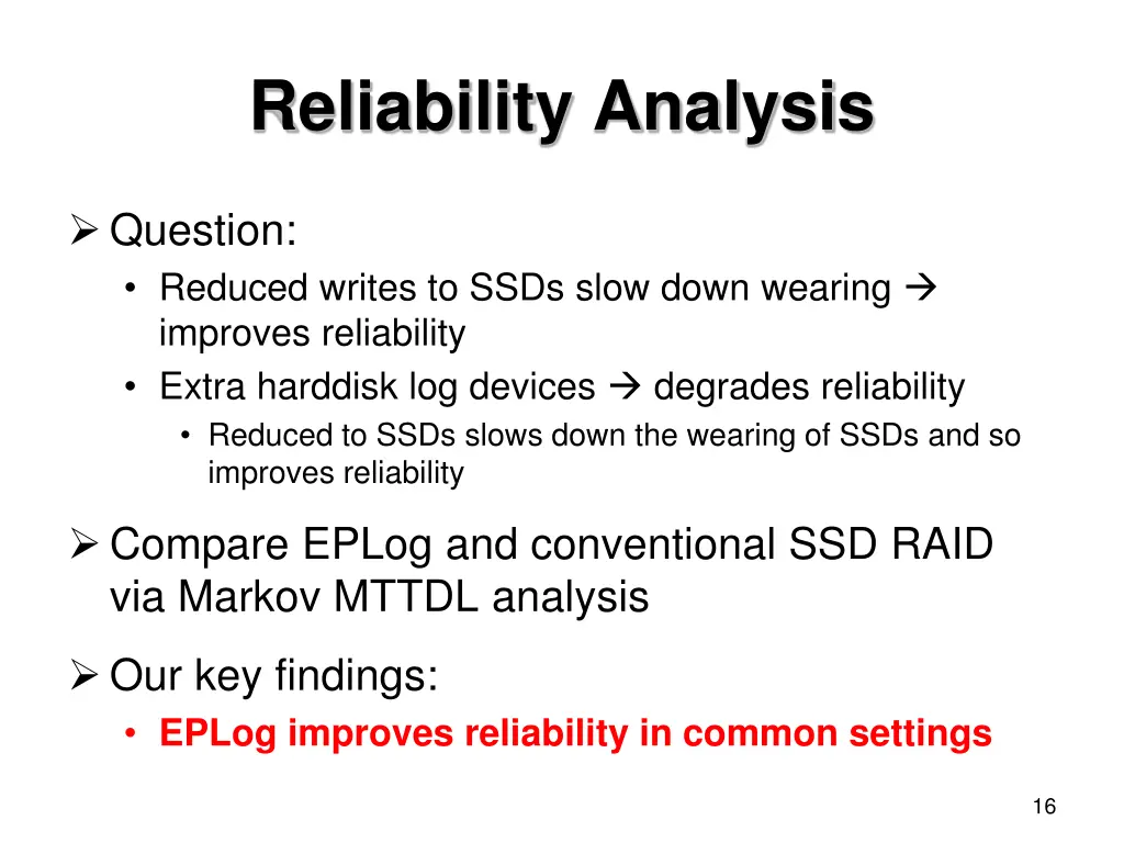 reliability analysis