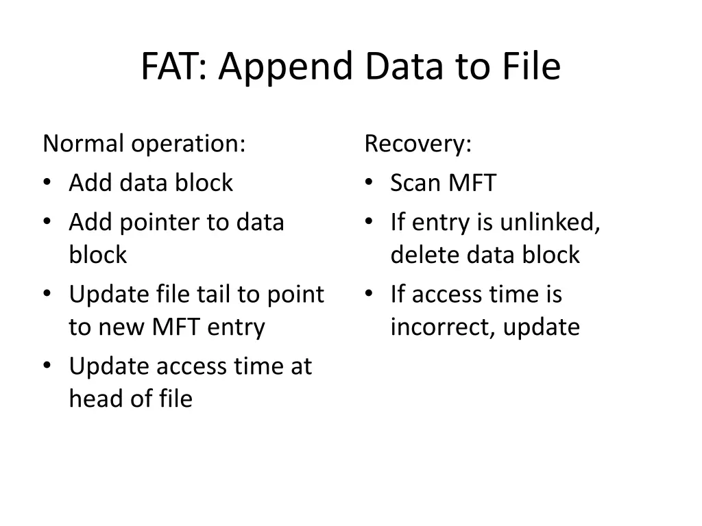 fat append data to file 1