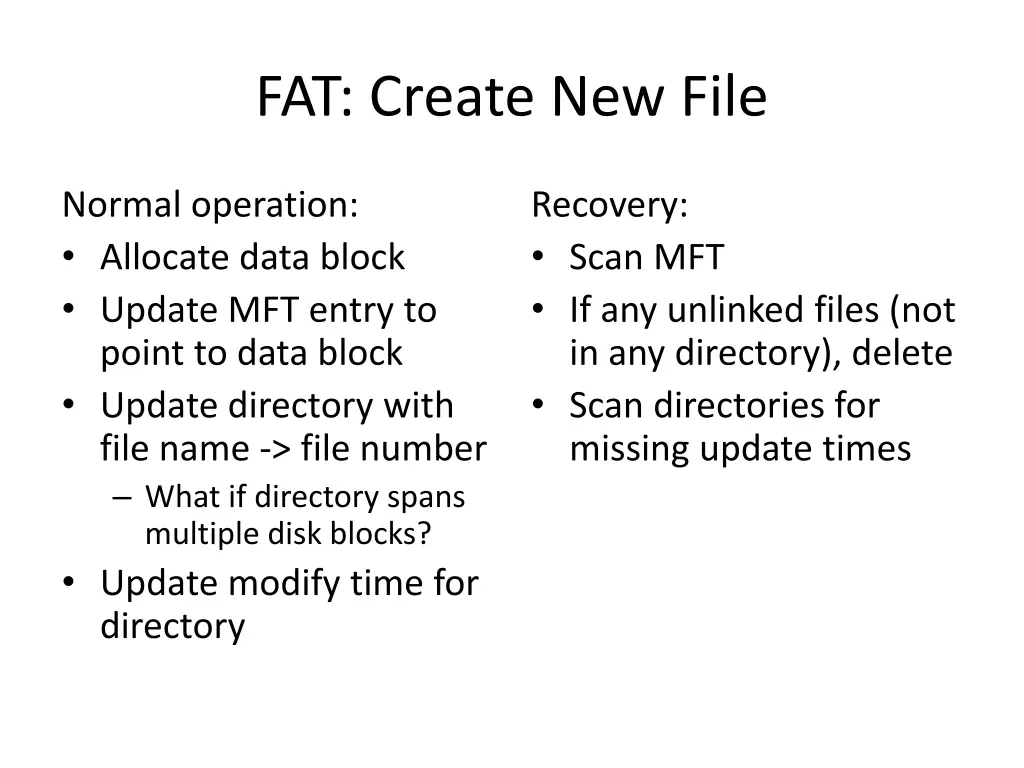 fat create new file