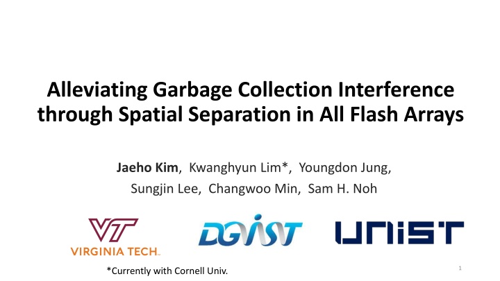 alleviating garbage collection interference