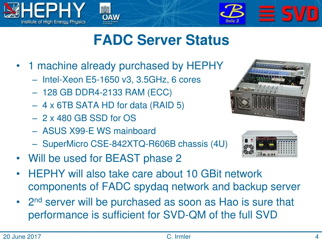 fadc server status