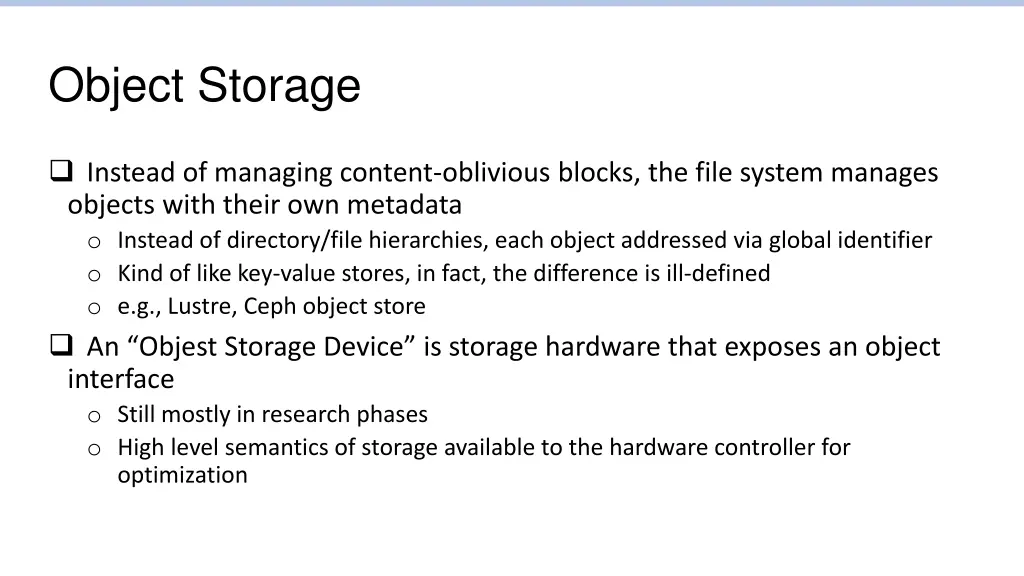 object storage