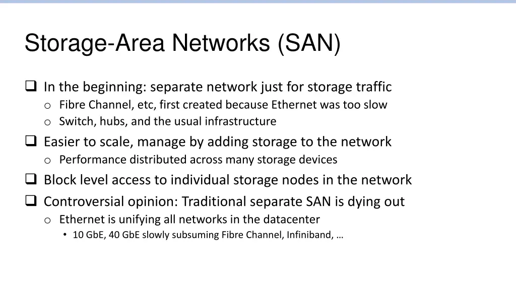 storage area networks san