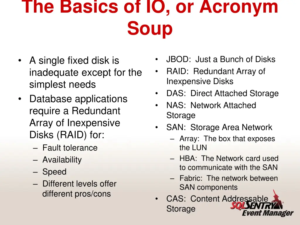 the basics of io or acronym soup