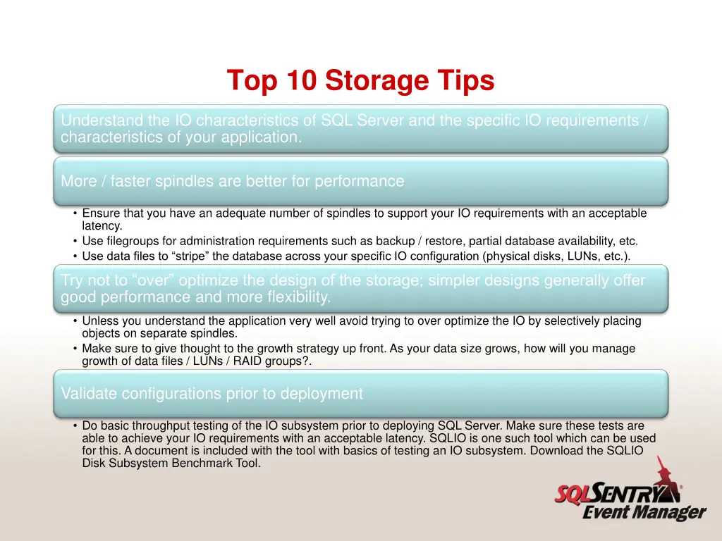 top 10 storage tips