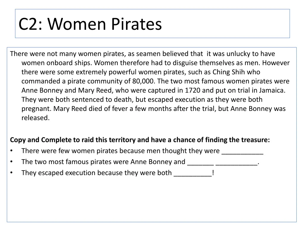 c2 women pirates