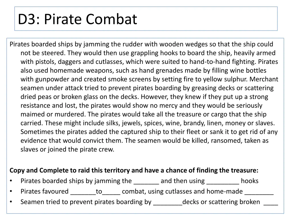 d3 pirate combat