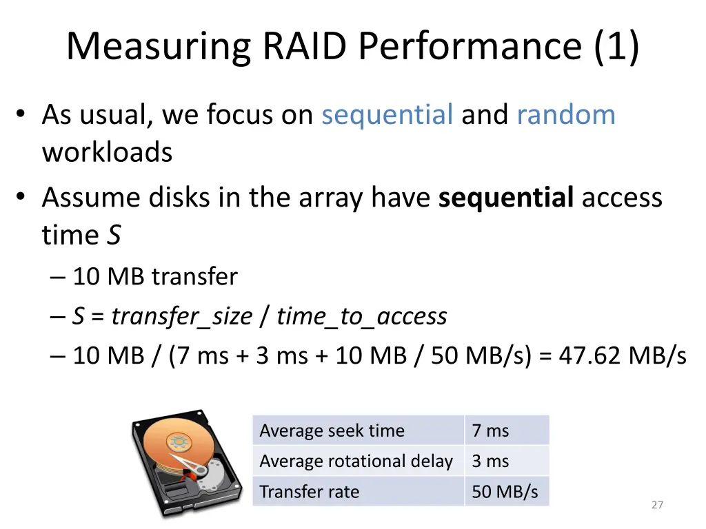 measuring raid performance 1