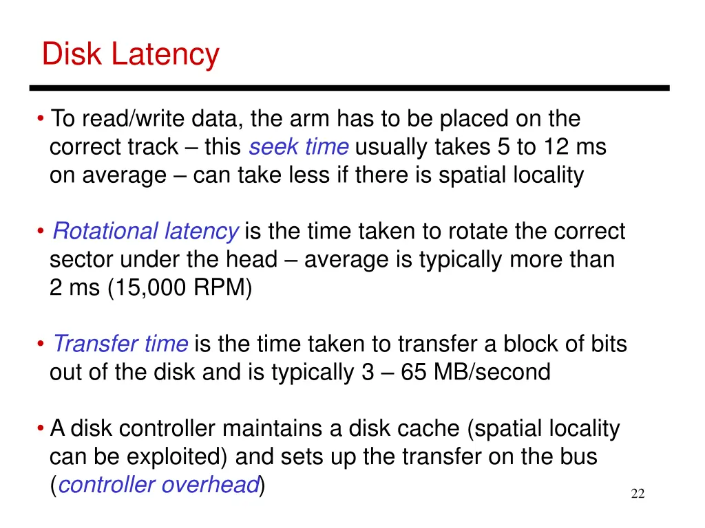 disk latency