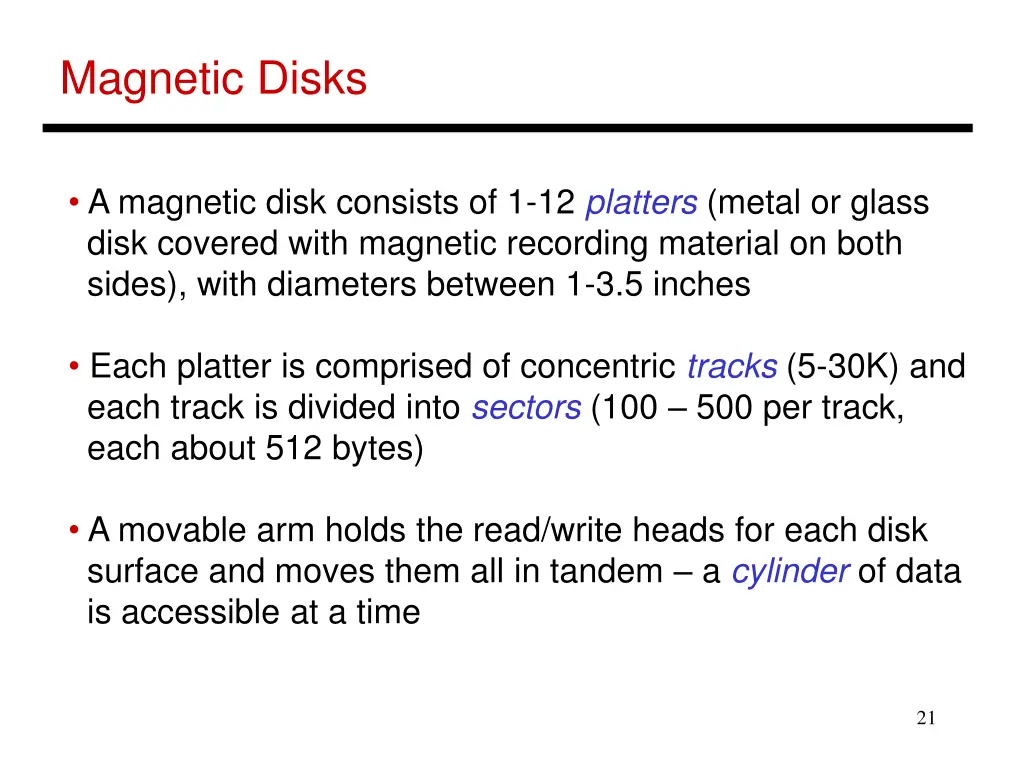 magnetic disks