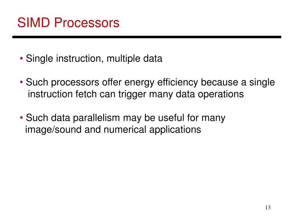 simd processors