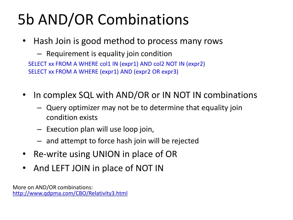 5b and or combinations