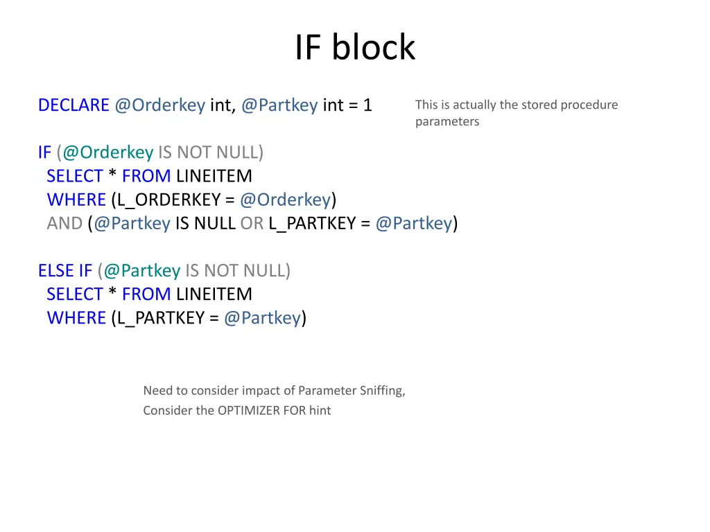 if block