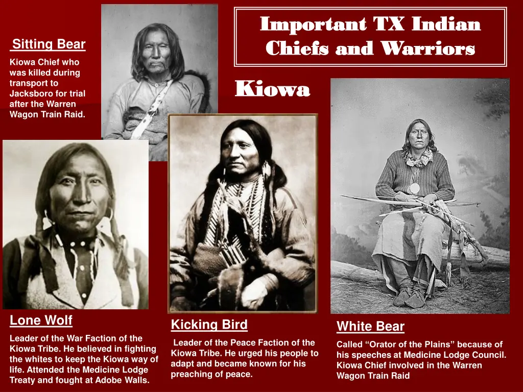 important tx indian important tx indian chiefs