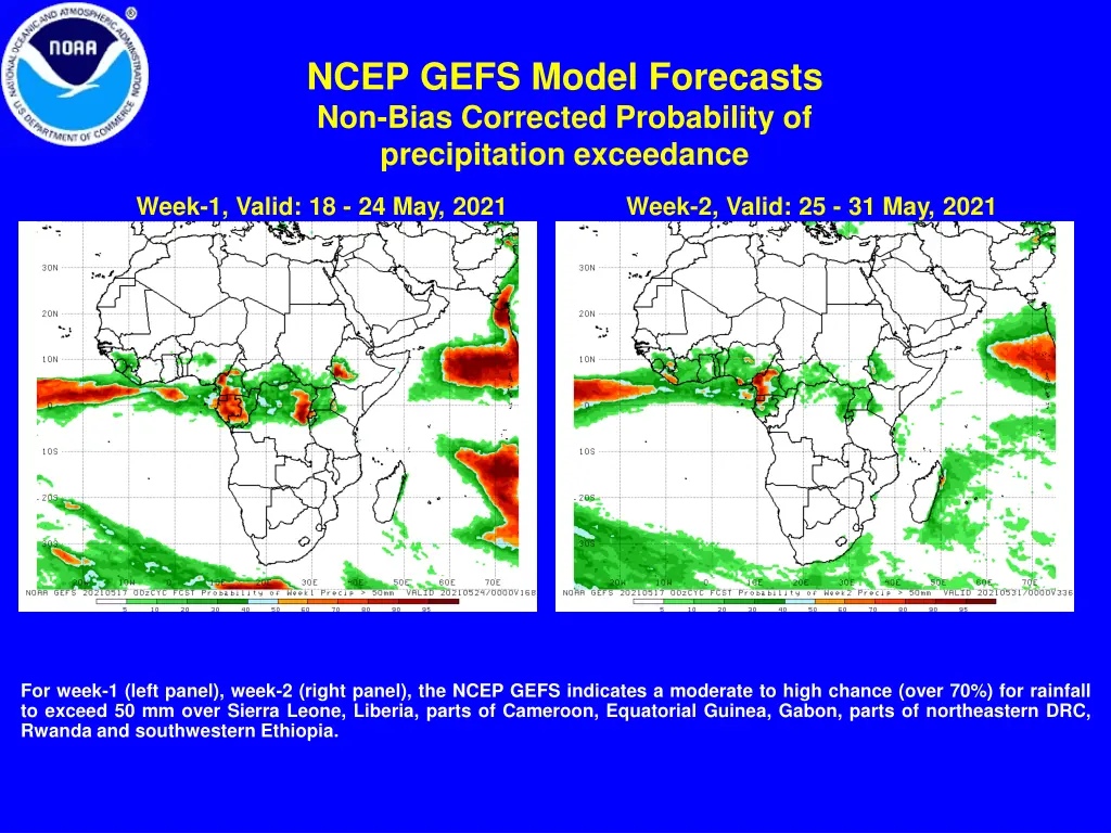 ncep gefs model forecasts non bias corrected