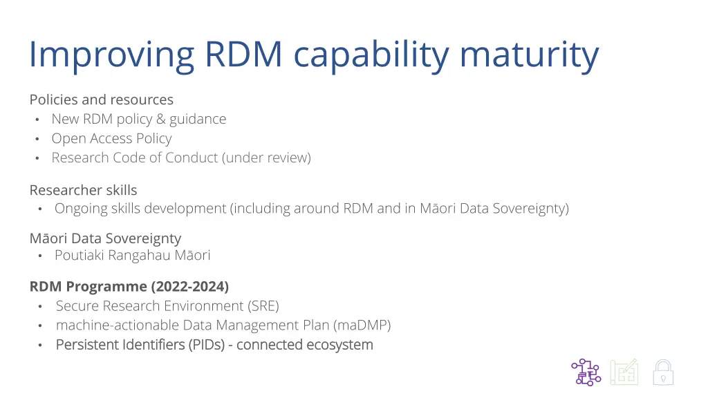 improving rdm capability maturity