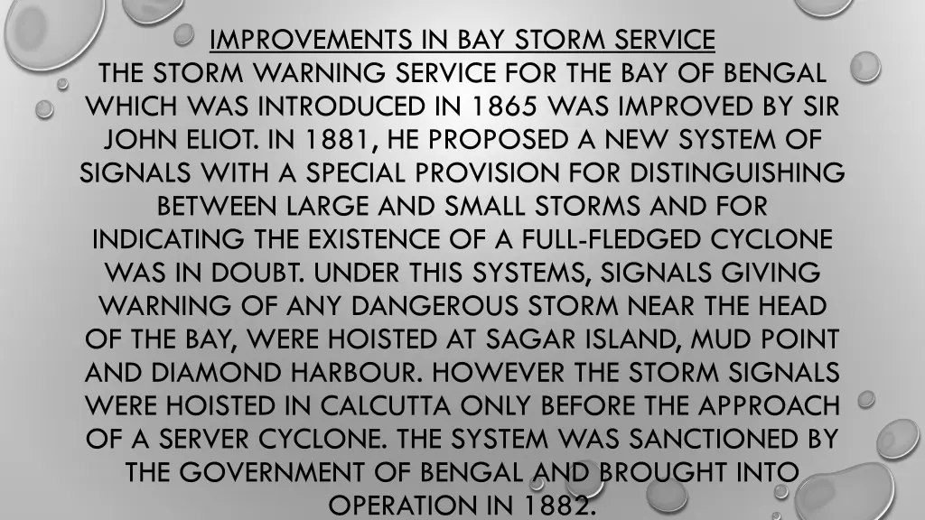 improvements in bay storm service the storm