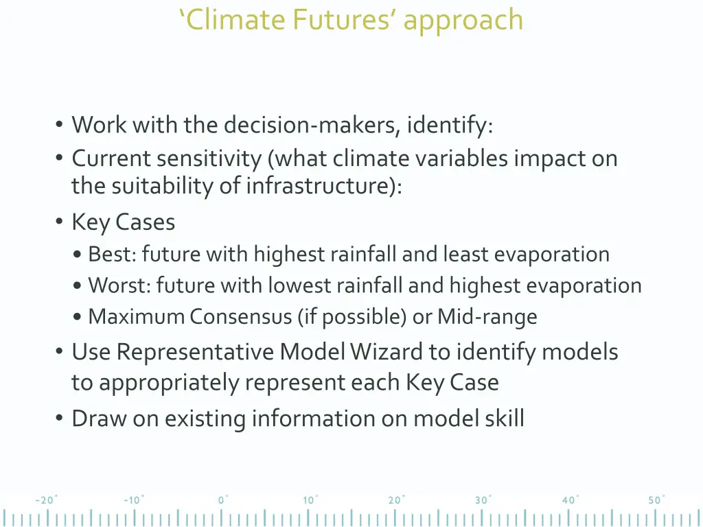 climate futures approach